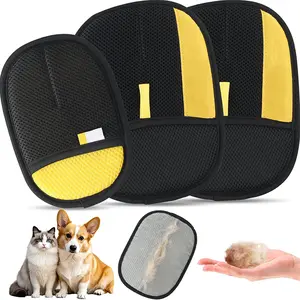 Electrostatic Pet Hair Remover Gloves – Reusable Cat & Dog Hair Removal Tool for Sofa, Bed, Carpet, Car Interior & Clothing, Grooming Mitt for Pet Parents & Animal Lovers, Easter Day Gift