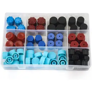 Automobile Air Conditioning Caps, 77pcs Car Auto R134a AC A/C System Valve Core Dust Caps Set Air Seal Air Conditioning Valve Replacement Caps. tire  deals