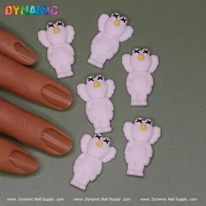 6 pcs KAWS Nail Designer Charms (Pure White)