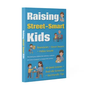 Raising Street-Smart Kids: 60 Quick Lessons in Real-Life Safety Skills – Boundaries & Consent, Stranger Safety, Online Safety, Situational Awareness, Confidence & Resilience, Growing Up, Books