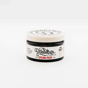 Styling Paste Medium Hold DandyMen Tobacc. Vanilla Beeswax No Flake Haircare Gel with Natural Shine & Control 90g