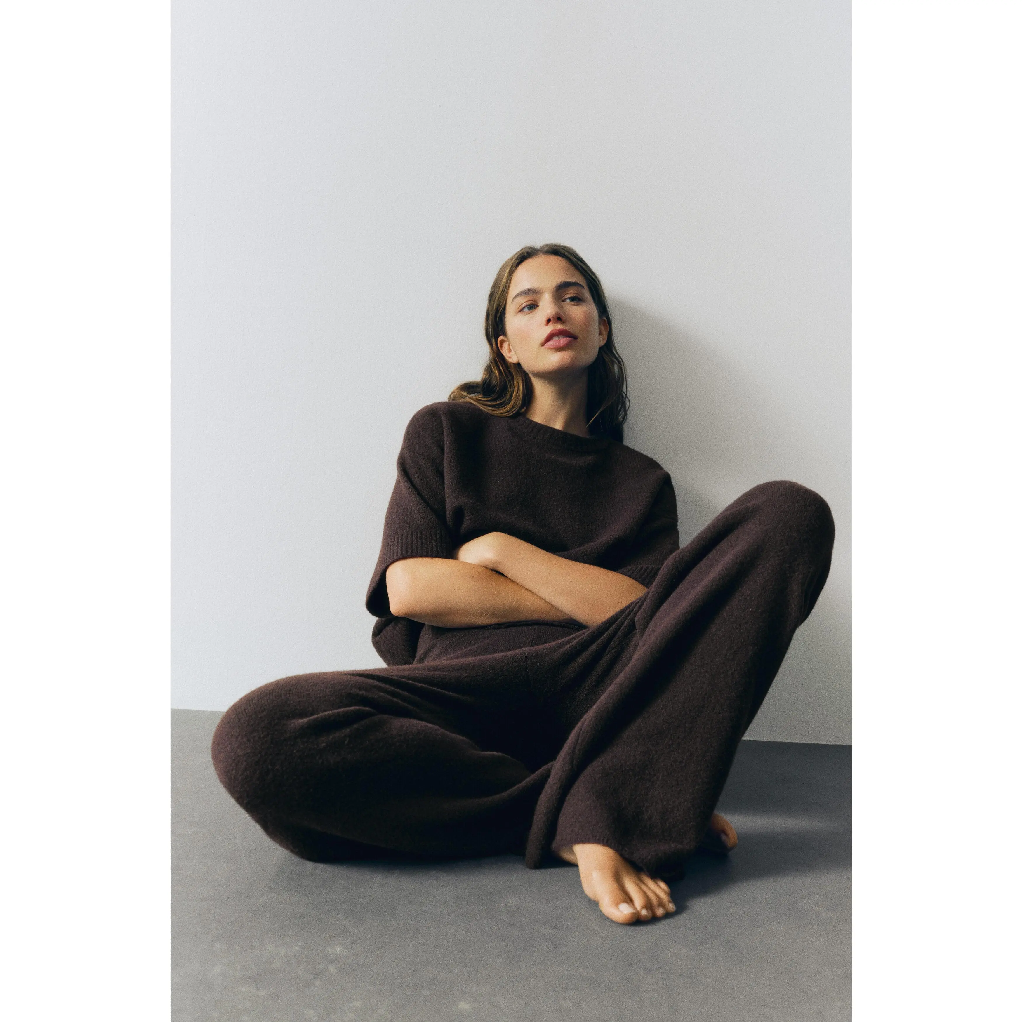 H&M Wide knitted trousers