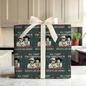 Lonesome Dove Wrapping Paper – Western Cowboy Christmas Gift Wrap, Rustic Americana Holiday Wrap Sheet, Vintage Frontier Book-Inspired Paper for Birthday, Christmas, Father’s Day & Cowboy Lovers