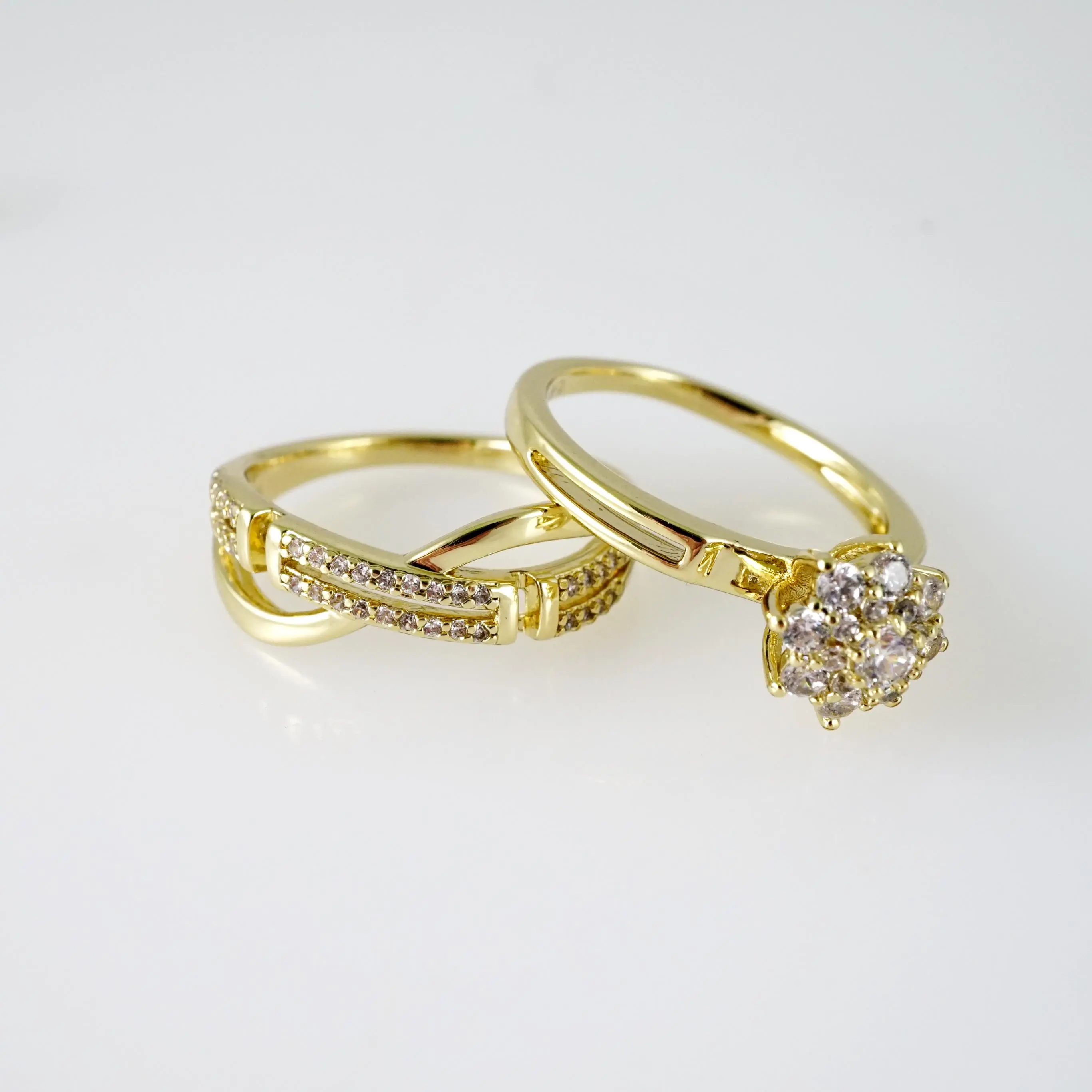 Wedding Rings – Anillo de Compromiso – Zircon – 14K Real Color