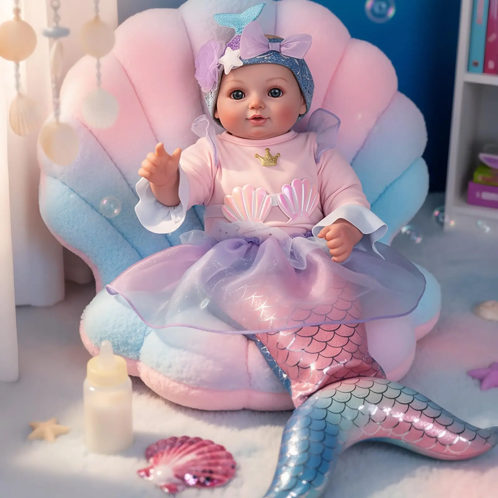 #Summervibes#DealsForYouDays BABESIDE Baby Dolls 17/20inch Large Realistic Cute Soft Body Baby Doll Set for 3+ Years Old Children Perfect Christmas Birthday Gifts Collectibles No Rabbit Dolls