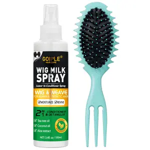 Wig Milk Spray for Synthetic Hair - Leave-In Conditioner Spray for Hair Wigs & Detangler 2 in 1 - Moisturizing Formula Haircare Detangling Coconut