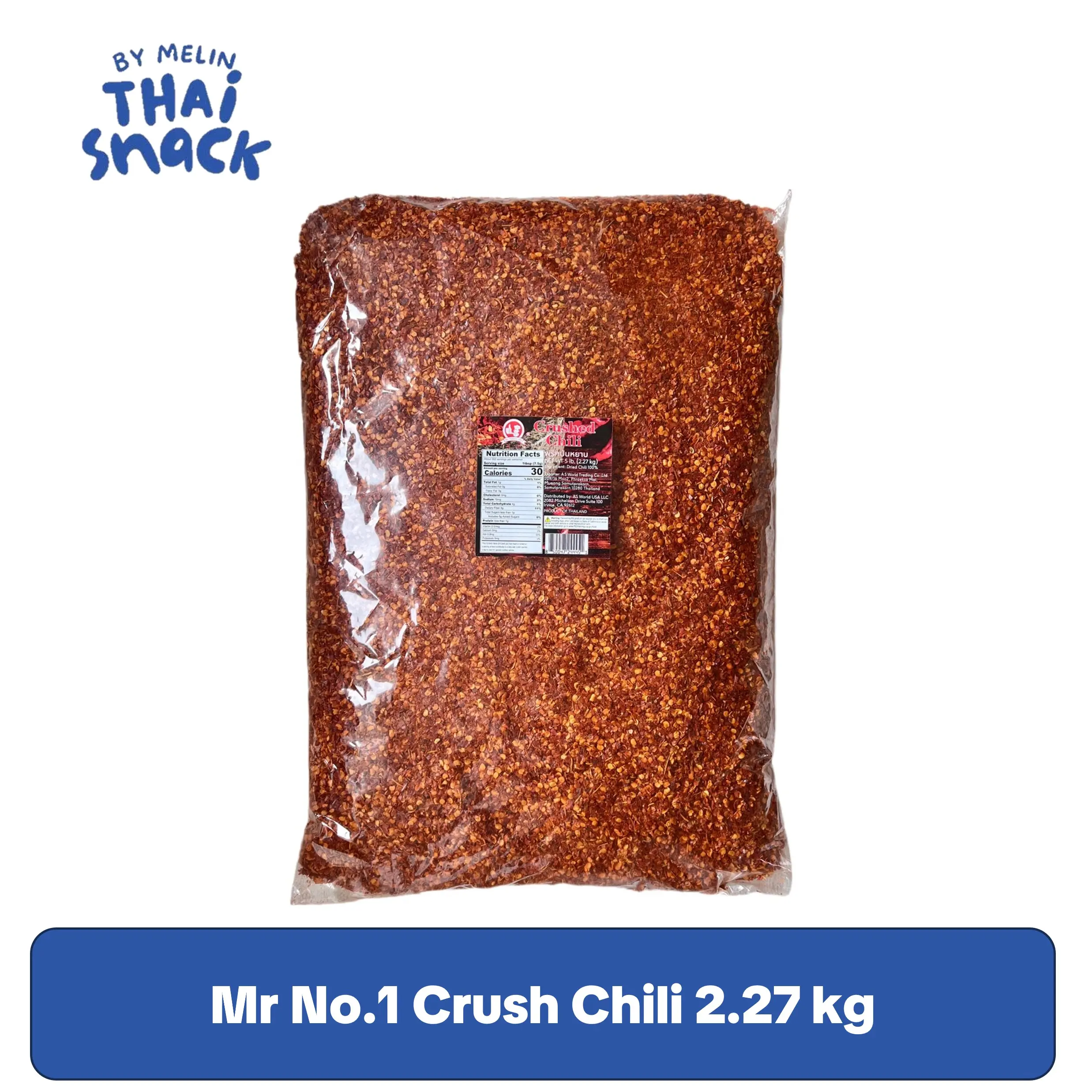 Mr.No.1 - Crush Chili 2.27kg Spice Flavor:  Spicy level: Call your mom. ️