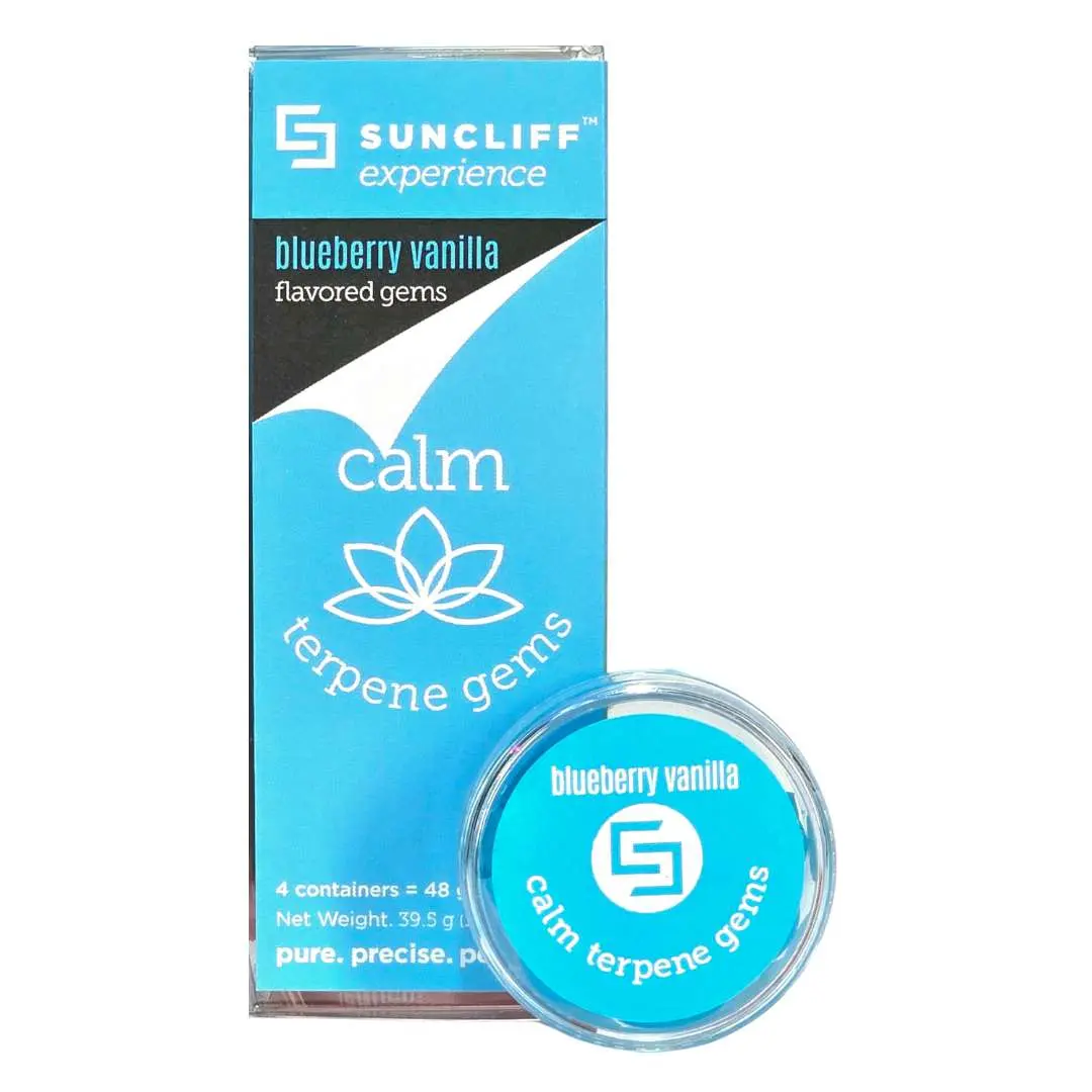 FLAVORED Suncliff Terpene Gems 48-Count | Calm - Mood Gems Healthcare Natural Herbal Supplements Edible Dietary Supplements