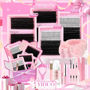 Individual False Eyelash Kit, Fluffy Eyelash Clusters, Diy Lash Spikes in Mixed Lengths and Styles for Natural-Look DIY Eyelash Extensions, Self-Grafting Curled Lashes Eye Cosmetic Accessories