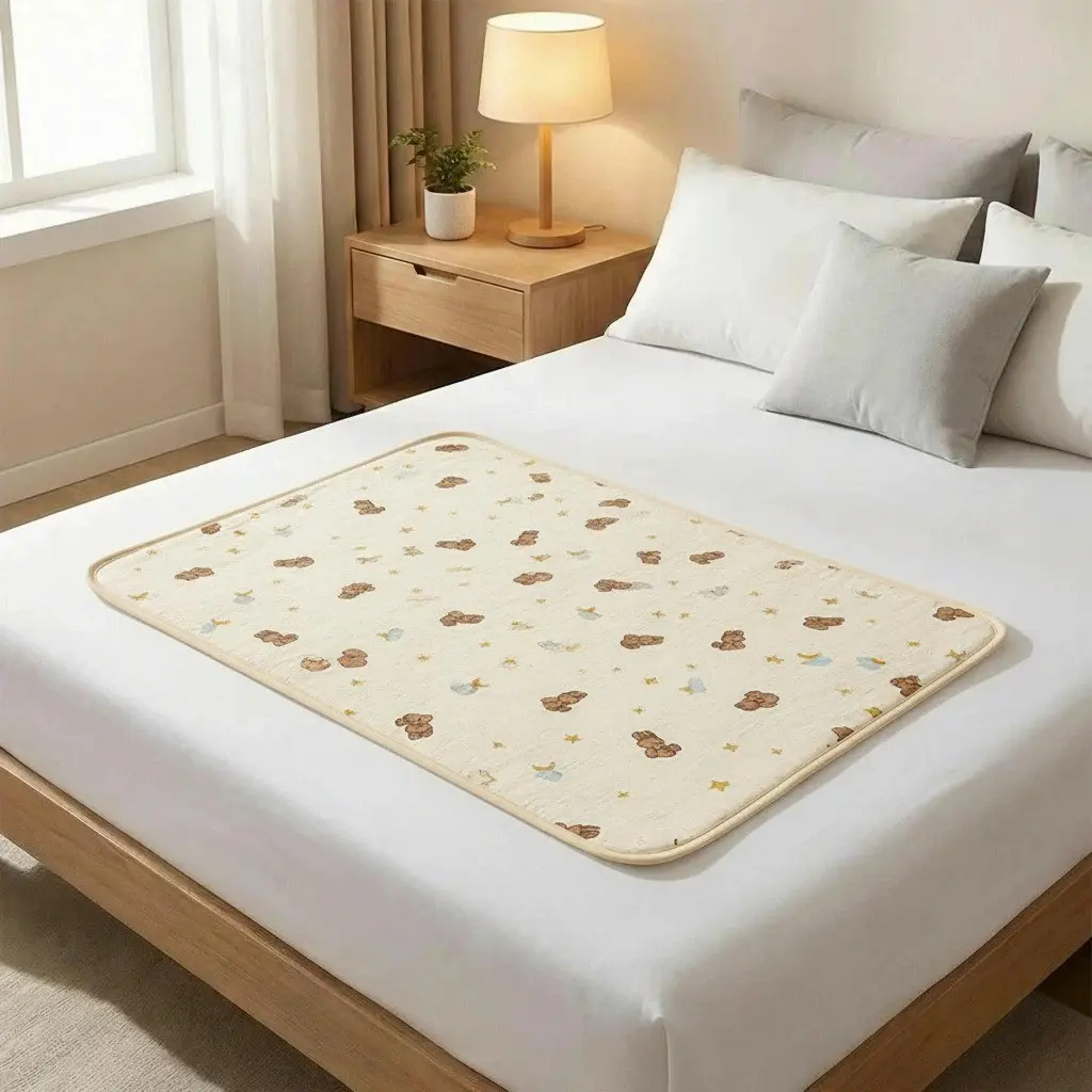 70cm*90cm Care Mat, Changing Mat, Soft A-Class Baby Quality Washable Print Pad, High Absorbency, Reusable Diaper Pad, Period Protection, Multifunctional