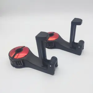 Upgraded 2 Pack 2 in 1 Car Headrest Hidden Hook with Phone Holder 360° Rotation Universal Seat Back Organizer for Purse Handbag Grocery Car Interior Accessories