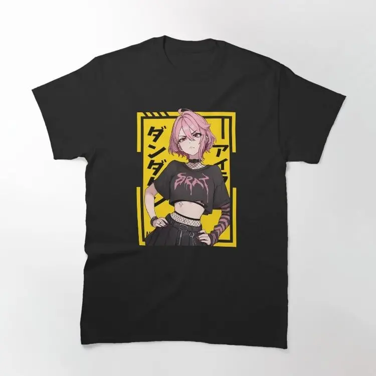 Men's Graphic T-Shirt - Casual Short Sleeve Fashion Top with Aira Shiratori Dandadan Classic Anime Print, Tops, Shortsleeve, Menswear, Round Neck, Day, Simple, Stylish, Classic Crew, Casual Tee, Machine Wash, Medium Length, Soft Cotton
