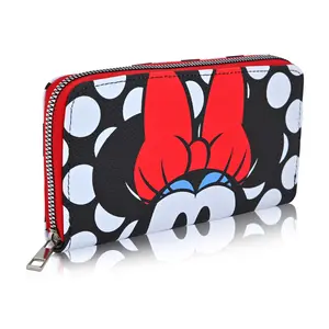 Fast Forward Disney Stitch or Minnie Mouse Wallet Women | PU Leather Wallet Wristlet Wallets for Women