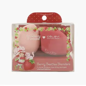 STRAWBERRY SHORTCAKE 2PC PRINTED MAKEUP BLENDERS