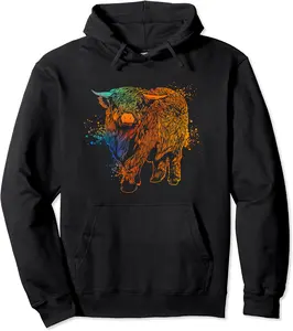 Farbiges Galloway Rind - Highland Cattle Pullover Hoodie - Lydiagarcia Shop 66B09FWTSSVJ