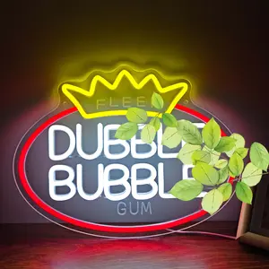 Bubble Gum Neon Sign Candy Neon Sign for Dining Bar Restaurant Bar Store Wall Decoration Holiday Gift for Vintage Collectible Lovers