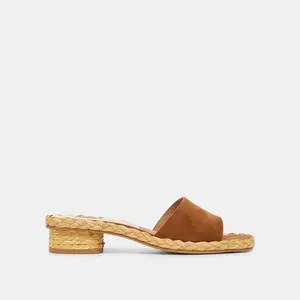 Dolce Vita DIXI WIDE SANDALS BROWN SUEDE - Wide