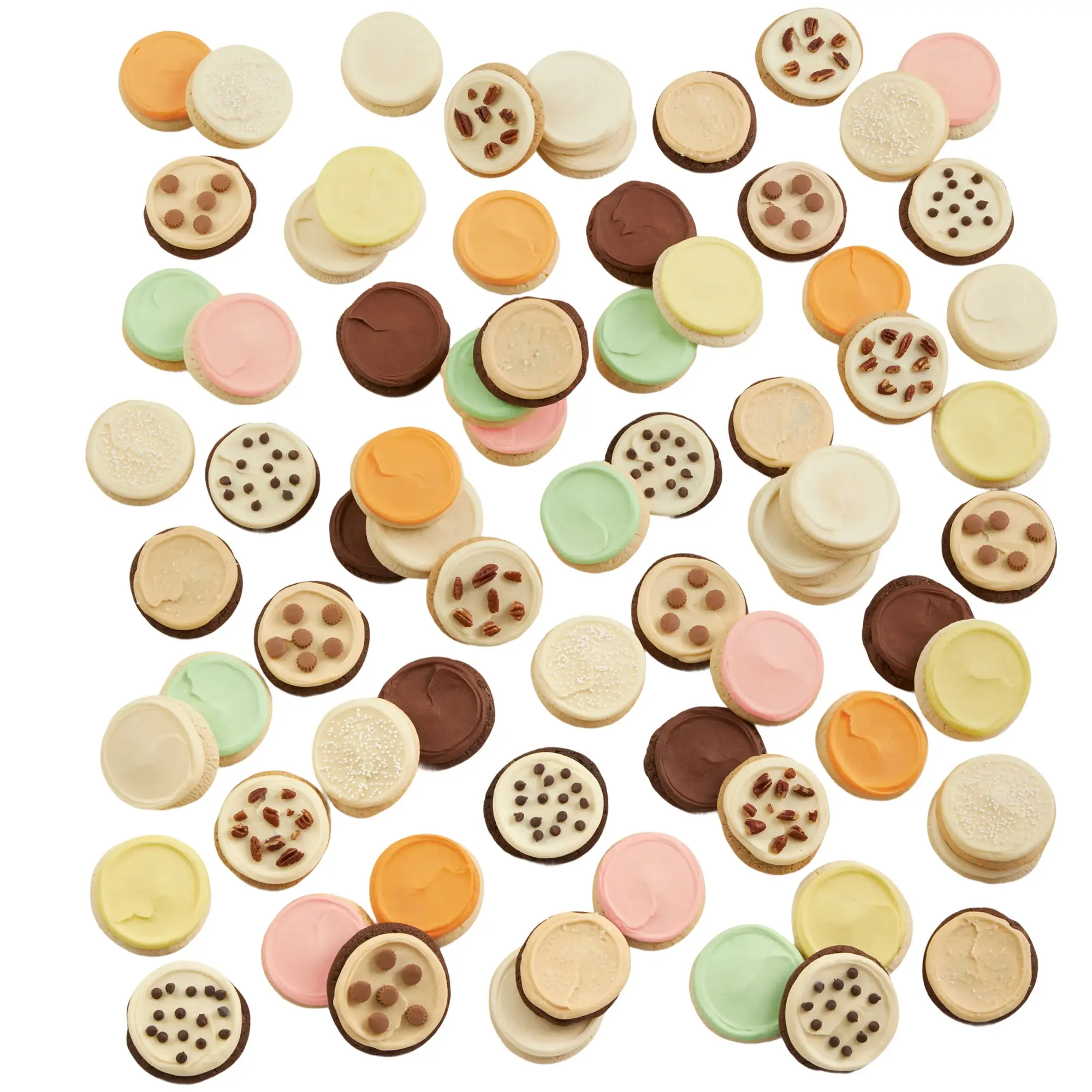 Cheryl's Cookies® Buttercream Cookies Assortment, with 72 Gourmet Buttercream Frosted Cookies in a Variety of Flavors, Individually Wrapped, Ideal for Gifting or as a Personal Treat
