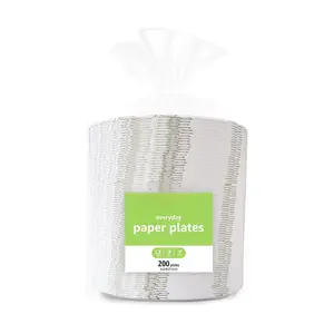 Everyday Paper Plates, 8.62 Inch, Disposable, 200 Count
