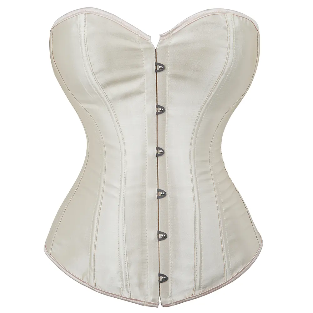 Women's Satin Strapless Overbust Boned Waist Training Bustier - Gothic Lace-Up Cincher Bodice, Halloween Cosplay Costume, Women's Special Clothing Accessory, Accessories