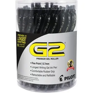 Pilot PIL84065 G2 Retractable Gel Ink Pen, Black - 36 Piece