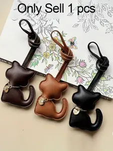 Simple Fashion PU Leather Tassel Bag Charm, Stylish Playful Charm, Keychain Accessory for All Seasons, Casual Plain Design, Perfect Holiday Gift, Charms for Bags, Charms for Purses