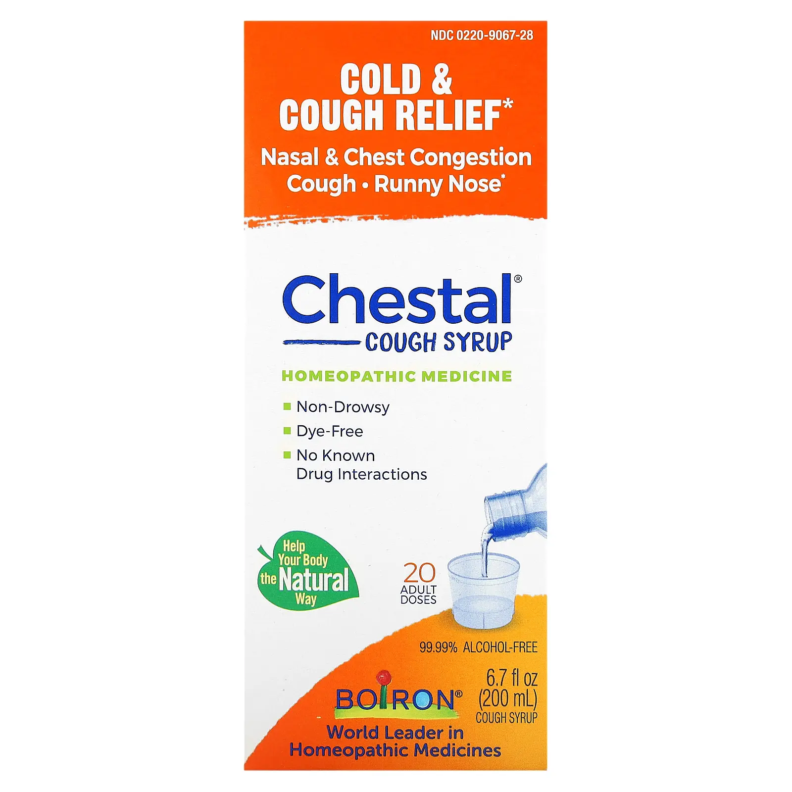 Boiron Chestal, Cough Syrup, 6.7 fl oz (200 ml) | HSA/FSA Eligible