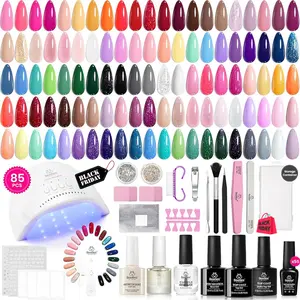 Beetles Gel Nail Polish Kit with U V Light Gel Polish Nail Set Manicure Tools Soak Off All Season Gel Nail Kit Cutics DIY Gift for Women