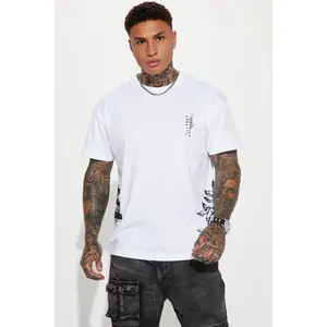 Black Roses Short Sleeve Tee - White