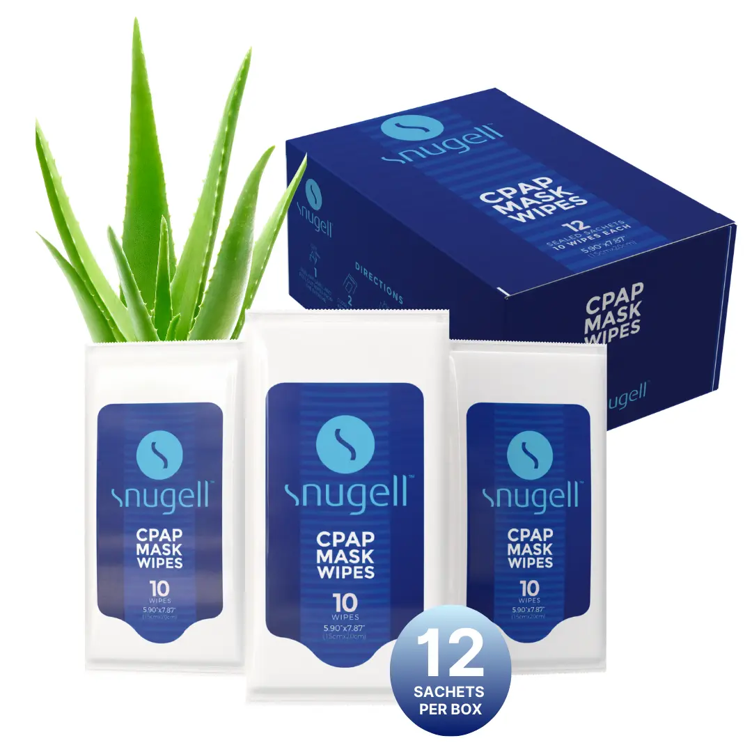 CPAP Travel Pack Mask Wipes - Unscented (12 Pack, 10 sheets/pack)
