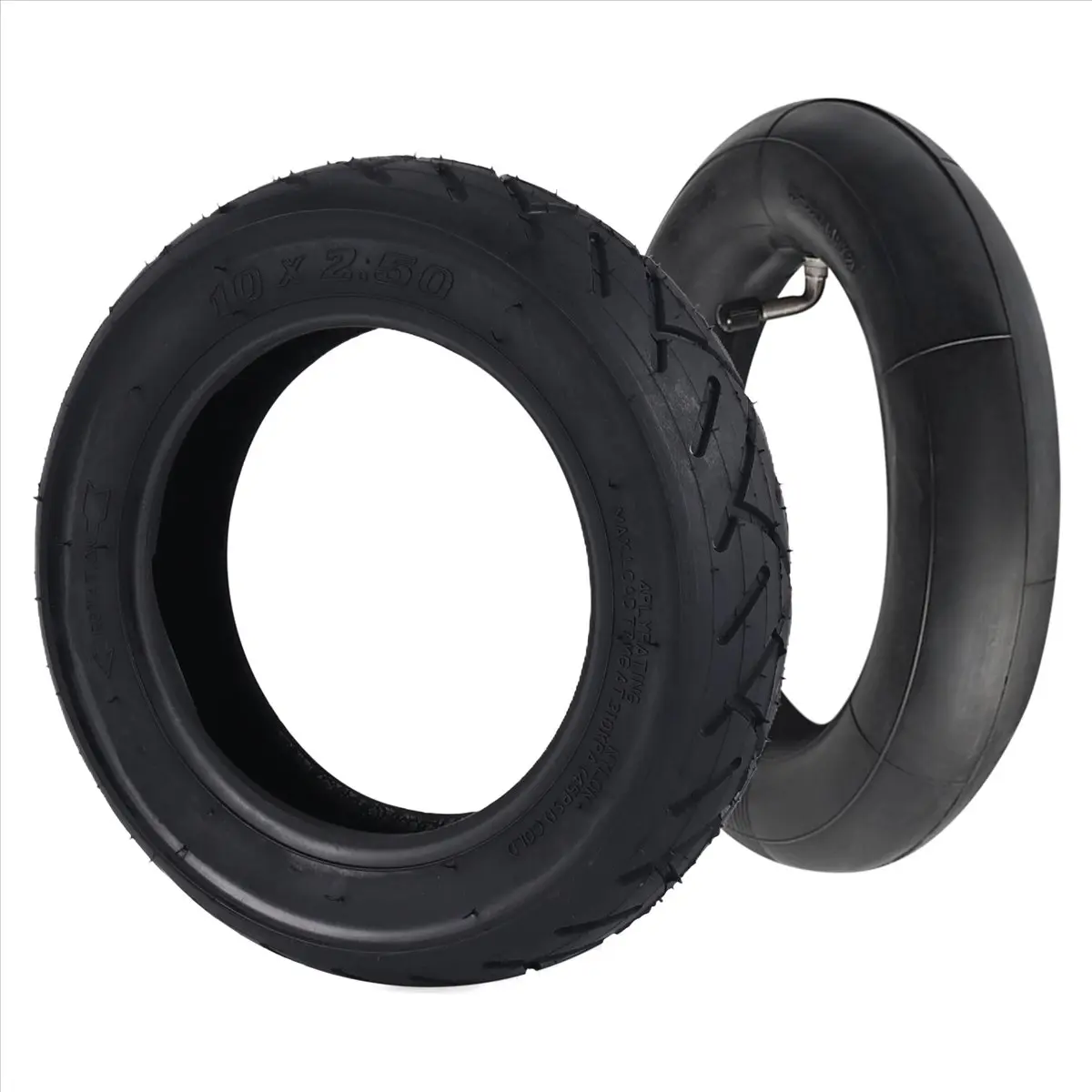 QYKF 10-Inch 10X2.5 Speedway Tire & Inner Tube Set with Replaceable Wheels, On-Road Replacement Parts for 0 10X Electric Scooter
