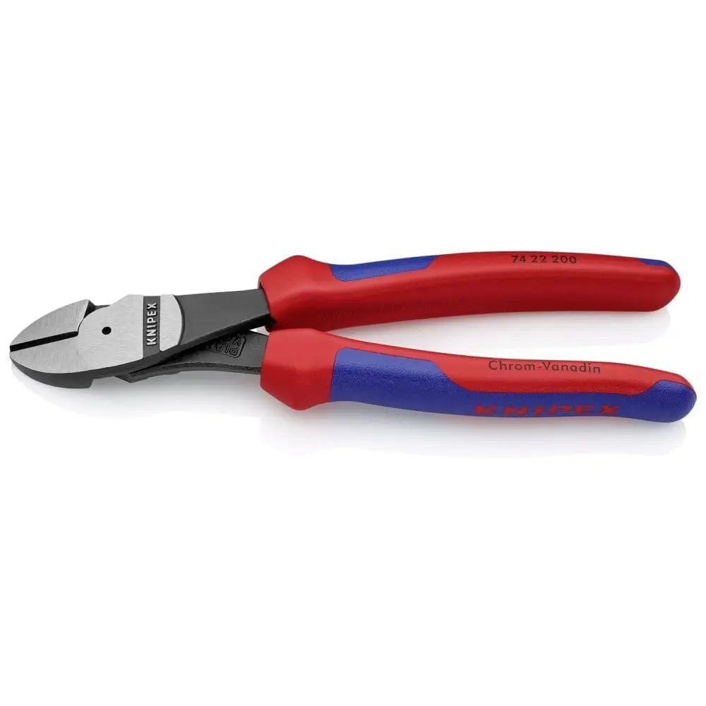 Knipex 2859908 8-in. Angled Gonal Wire Cutter, Professional Handheld Cutting Tool for Wire, Cutter Wire Cutters
