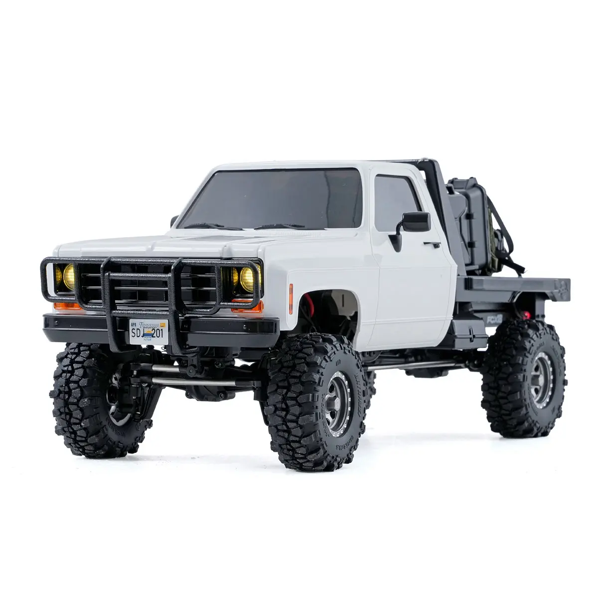 FairRC FCX18S K10 S Flatbed Classic Mod RTR RC Truck 1/18 Scale with 3D-Printed Resin Bed & Batrazzi Wheels Perfect for R/C Enthusiasts