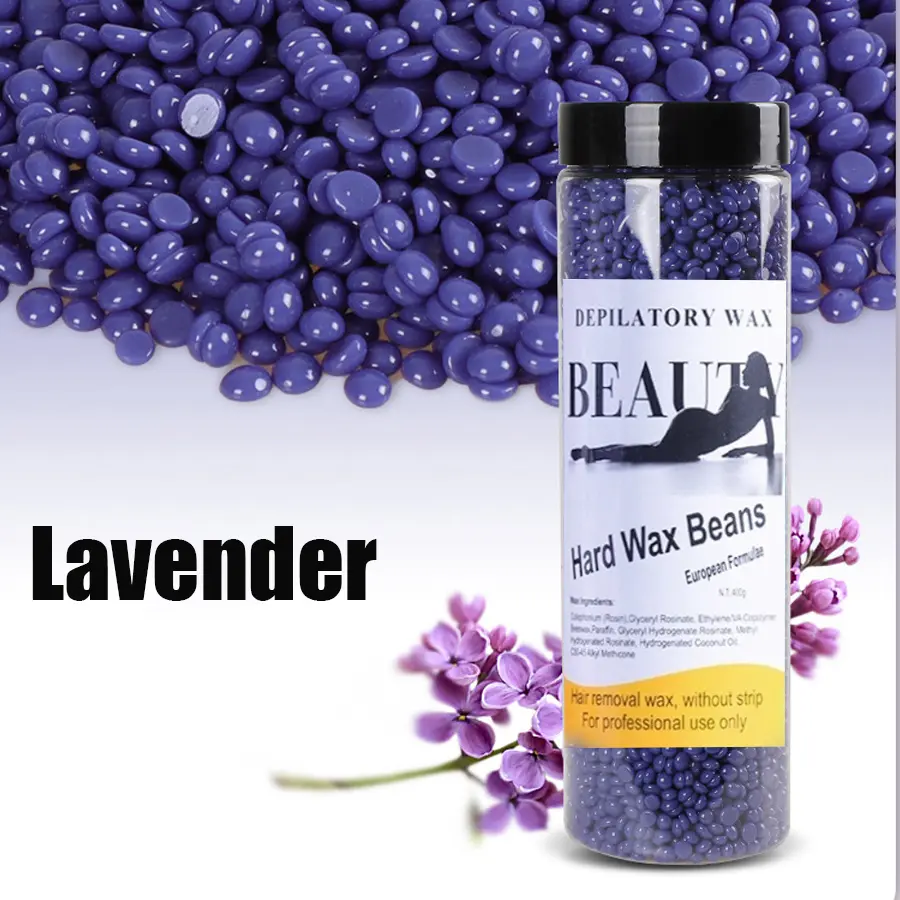 Wax Beads for Hair Removal,1.8lb Lavender Hard Wax Beans for Sensitive Skin, Facial, Chin, Underarms, Brazilian Bikini Face, Perfect for Men Women Full Body Waxing at Home Salon