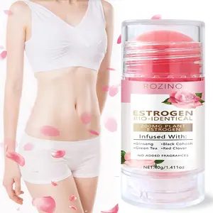 Rozino Plant Estrogen Stick 200mg, Gentle Care, Moisture & Complex Phytoextracts, Rod Design for Hormone Fluctuation, Skin Relaxation, Travel Essential, Moisturizers