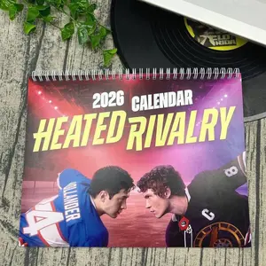 Heated Rivalry 2026 Calendar, Spicy Romance Photo Calendar, Male Aesthetic Wall Calendar, LGBTQ+ Lovers Art Calendar
