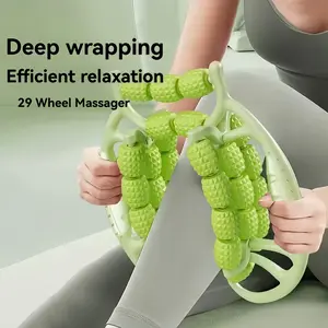 29 Segment Leg Massage Roller for Muscle Relaxation & Slimming, Abs Plastic, Ergonomic Design, Portable, Home Gym, Home Fitness Equipment, Yoga Recovery, Relief Roller