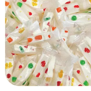 Jujube Nougat Candy 12 oz, 35 Count Individually Wrapped Chewy Candy with Fruit Jelly Pieces, Snack Candy for Candy Bowls, Gifts & Dessert Toppings