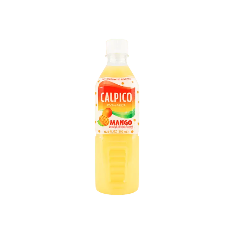 CALPICO Mango Yogurt Carbonated Drink - 16.9 fl oz (500ml) Fruity Liquid, Sparkling Finish, Tropical Flavor, Non-Alcoholic Refreshing Fizzy Beverage