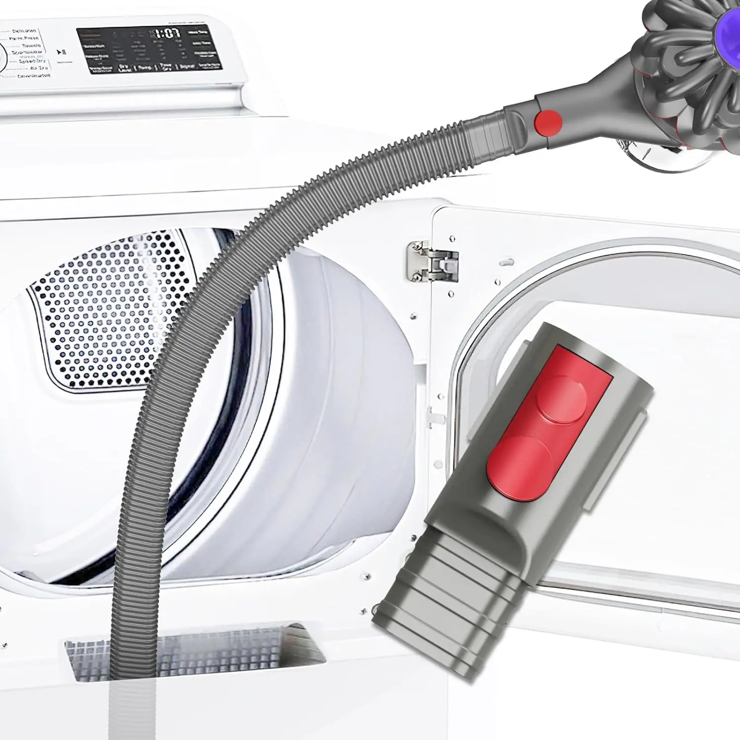 New Deal - Dryer Vent Cleaner Kit Compatible with Dyson Dryer Lint Vacuum Attachment for Dyson V7 V8 V10 V11 V12 V15 etc Cordless Vacuum Cleaner Removes Deep Lint