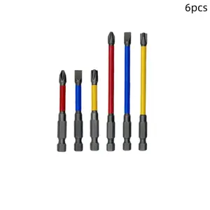 S2 Impact Resistant Non-Slip Bit, Ultra-Hard Strong Magnet Hand Drill Bit, Screwdriver Bit for Power Tools, Durable and Reliable