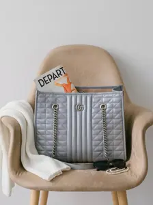 Pre-owned GUCCI Leather Shoulder Bags Marmont Tote