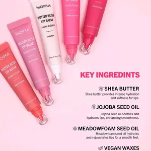 BUTTER BLISS LIP BALM MOIRA COSMETICS - LIP GLOSS Shea Butter  Jojoba Seed Oil  Moisture Hydrating Lip Balm