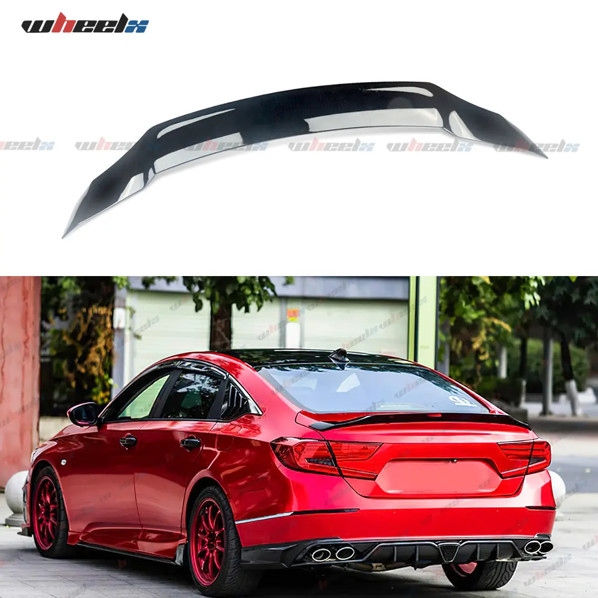 2018-2022 – Honda Accord – Rear Trunk Spoiler, R-Style Duckbill Shape Gloss Black Part , Body & Frame Accessory