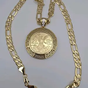 CENTENARIO  Figaro Style Gold-Plated Unisex Geometric Design High-Quality Metal Coating Safe