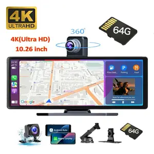 10.26-inch Wireless Portable Carplay and Android Auto Smart Screen for Car, Car Audio Receivers, Vertical Screen GPS Navigation, Bluetooth,Magnetic Holder carplay screen