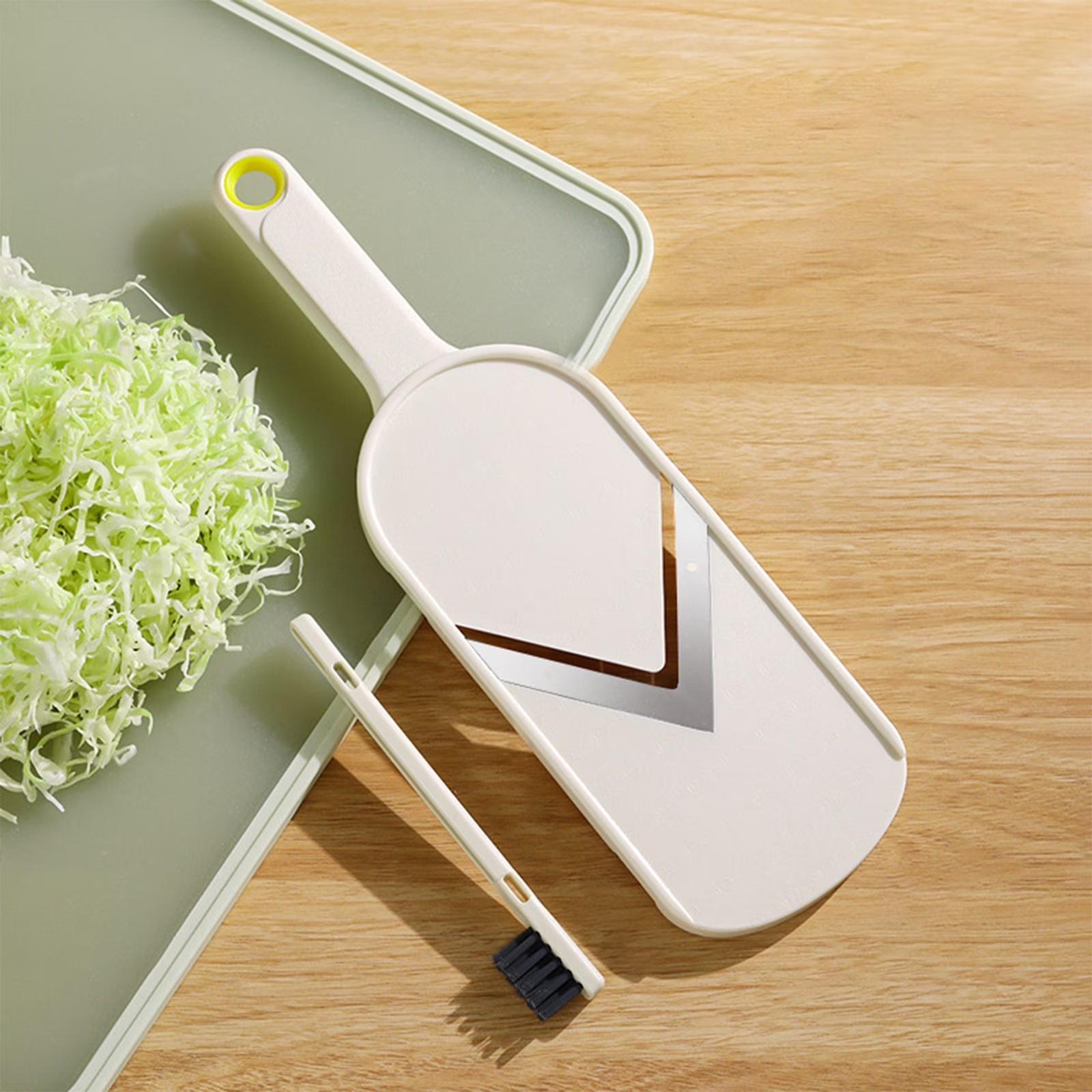 Beige Japanese Style  Cabbage Slicer, 1 Count Multifunctional Vegetable Salad Slicer for Cabbage, Salad & Fruit Vegetable Slicer, Vegetable Dicer, Grater & Cutter, Plastic Kitchen Utensils & Gadgets, Vegetable Cutter, Cabbage Cutting Shredder