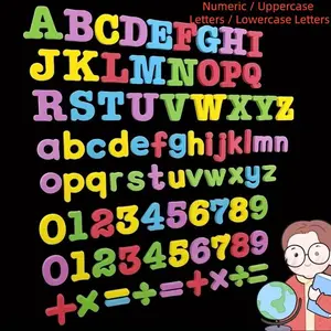 Fun Educational Magnetic Tiles, Magnetic Letters and Numbers, Letter Number Refrigerator Magnets Learning Toy, Kids Toys, Christmas Halloween Gift for Children, Learning Tool, Learning Materials