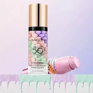 2-piece Combo Set of 3 In 1 Face Primer (Purple & Pink Shades): A transparent makeup base that hydrates, smooths, evens skin tone, and provides a blurring effect with a sheer, natural finish