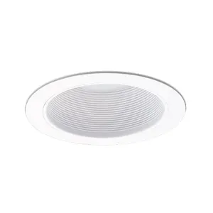 Nicor Lighting 6 In. White Baffle Sloped Ceiling Nicor Lighting 6 In. White Baffle Sloped Ceiling